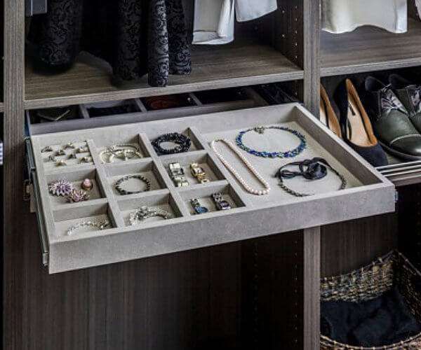 10-Compartment Jewelry Organizer Drawer