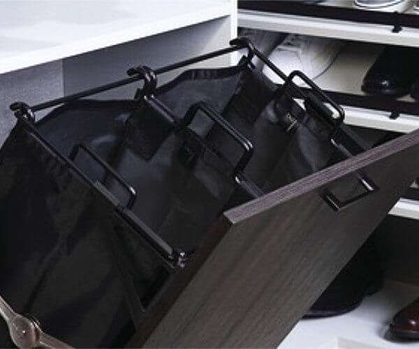 Tilt-Out Clothes Hamper — Removable Black Bag