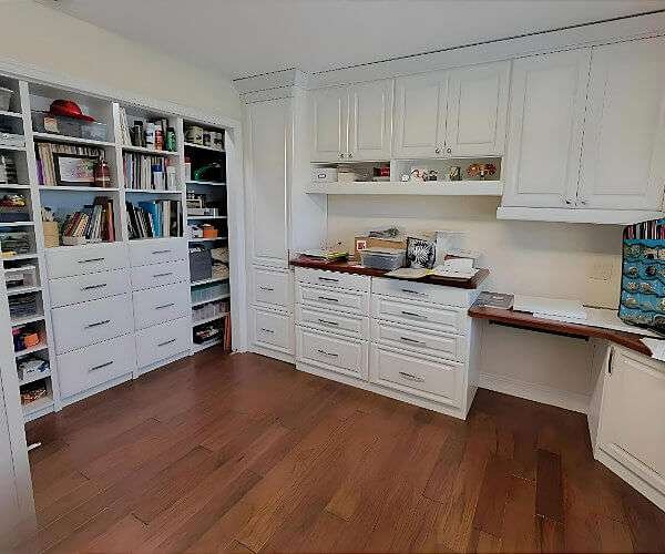 Custom craft room cabinetry