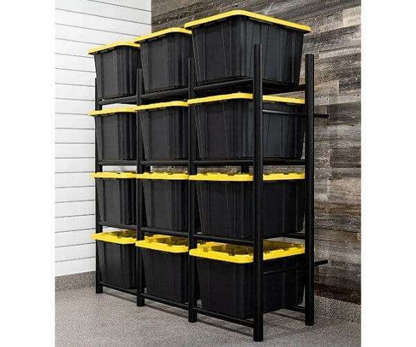 Large 4-Shelf Storage Rack — garage accessory