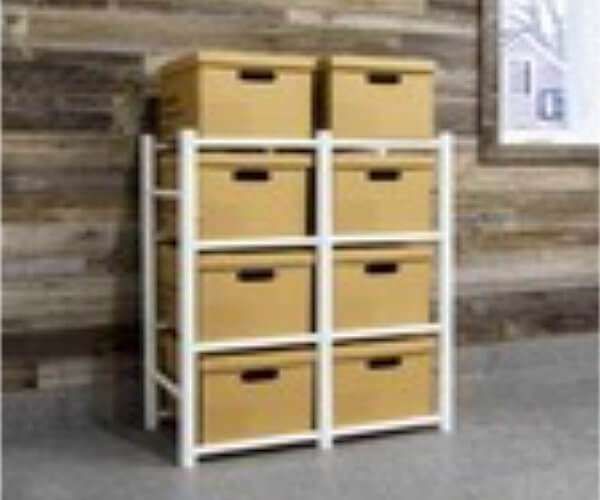 Small 4-Shelf Storage Rack — garage accessory