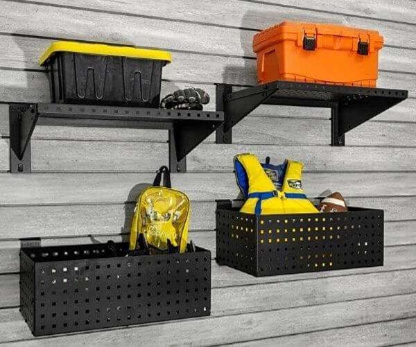 Open Shelves & Bins — garage accessory